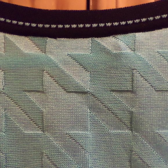 Ming Wang Tank Vest Top   ~ Sleeveless ~  Mint Green Jacquard Design   Size: XL - Picture 8 of 8